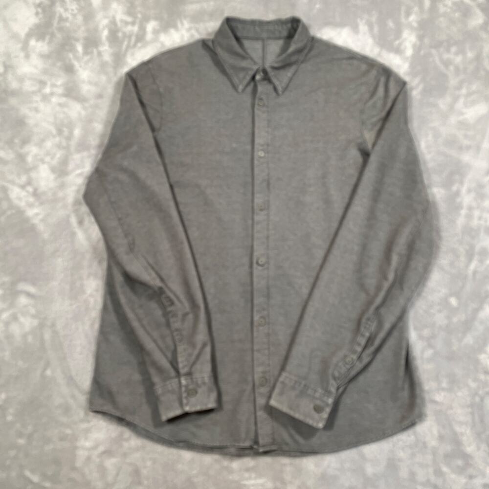 Lululemon Shirt Mens Medium Grey Smart Casual Classic Commuter Basic Work Office